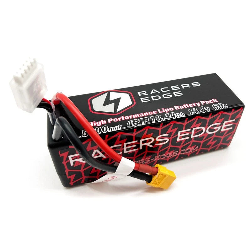 Racers Edge LP53004S60XT60 5300mAh 4S 14.8V 60C Hard Case Lipo Battery Battery