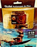 Rollei Actioncam 4s Plus action camera in blister packaging, front view