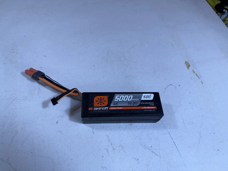 Spektrum 5000mAh 4S 14.8V 50C Smart LiPo Hardcase Battery
