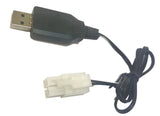 RC Toys USB Chargeing Wire Cable Adapter LiPO Battery 4.8 7.2 9.6V Tamiya Plug