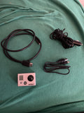 Gopro Hero 2 HD2-14 Gray 1.5 inch 1080p Camera Battery, Charger + HDMI,USB To PC