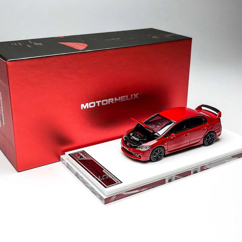 MH 1/64 Scale  Civic FD2 Mugen RR Red Diecast Car Model Toy Gift