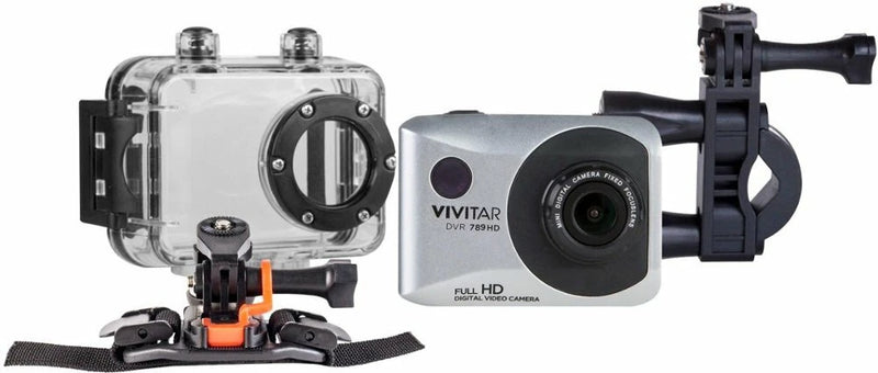 Vivitar DVR789HD Action Camera  (Silver) ~ NEW & Free USA Shipping
