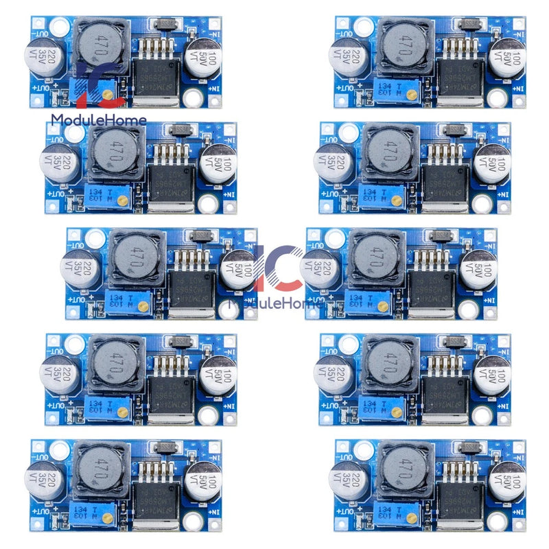 10PC LM2596 DC-DC Converter Step Down Power Supply Output 1.25V-35V Module