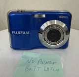 Fujifilm FINEPIX AV250 16mp Digital Compact Camera Point & Shoot Blue NO POWER