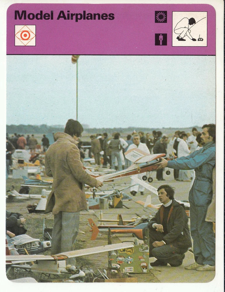MODEL AIRPLANES Flying Hobby Photo 1979 SPORTSCASTER CARD #63-17