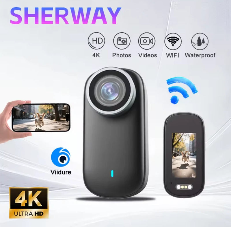 4K Thumb Camera Sport Mini Action Camera Body Cam Waterproof in Helmet Motorcycl