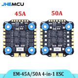 JHEMCU EM 45A/50A 4in1 ESC 2-6S Lipo 20x20mm for FPV Racing Drone Quadcopter
