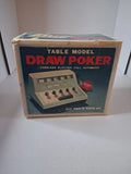 WACO 1971 Draw Poker Table Model Battery Operated Casino Game Battery