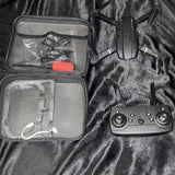 E58 Foldable Quadcopter Drone w/ Remote Controller & Carry Case, Black, 100ft