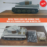 1/35 Metal Track Links For German Tiger Mid-late Tank Model Kit w/metal pin