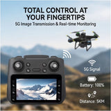 Dual Camera FPV Drone with 4.3'' Screen, Brushless Motor, Obstacle Avoidance