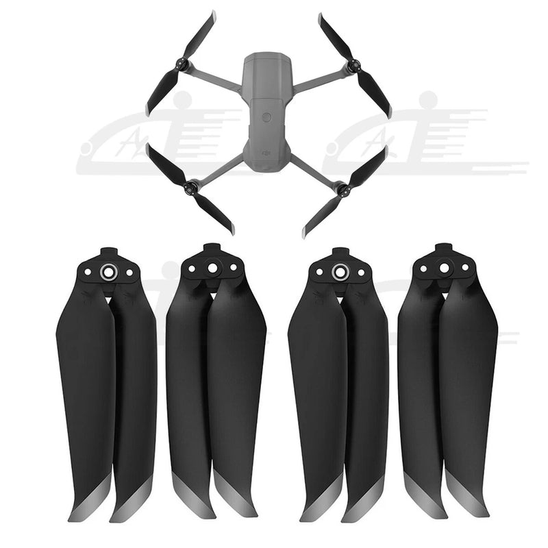 2 Pairs 7238F Propellers Foldable Props Blade Silver CW&CCW for DJI Mavic Air 2S