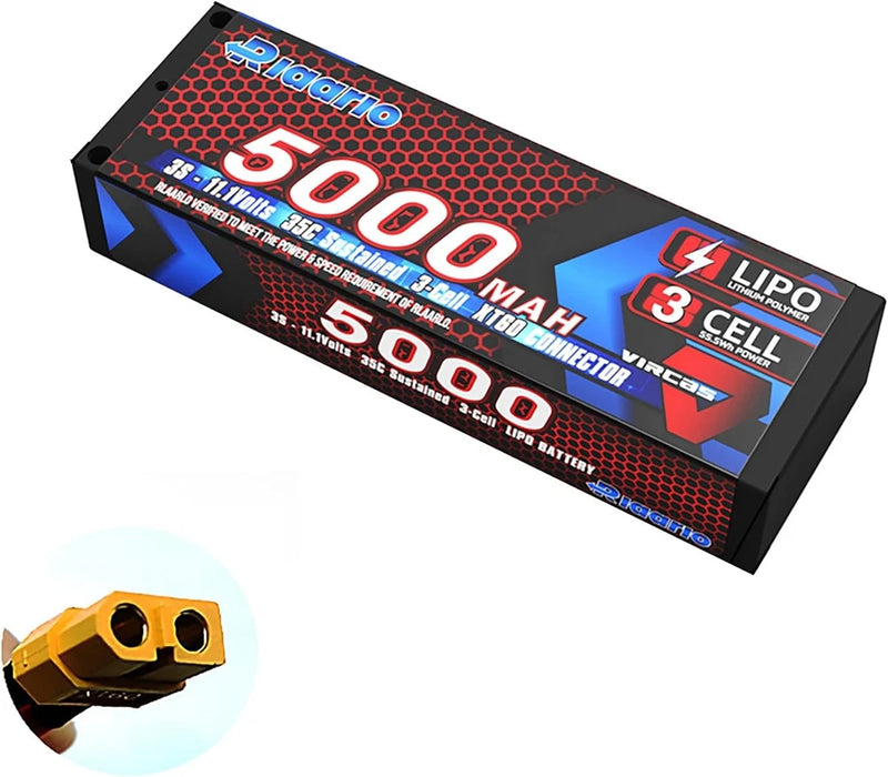 11.1V 5000mah 3S Lipo Battery Pack with XT60 Plug for RC car and Truck 1 Battery