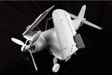 1/32 F4U-1 Corsair model airplane, gray and white with raised panel details