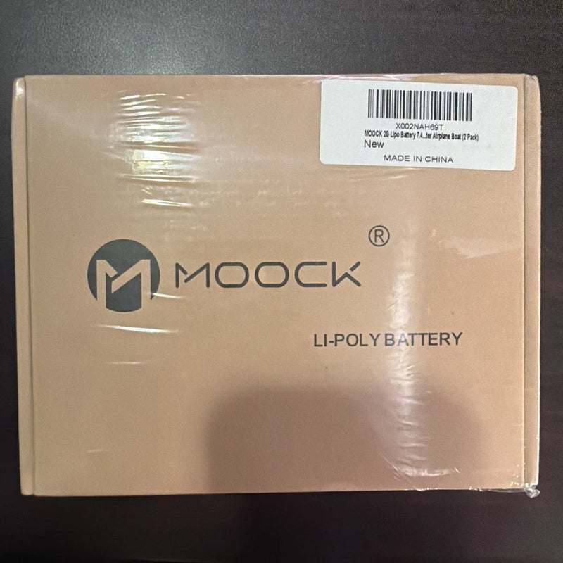 MOOCK 5200mAh 60C 7.4V  RC Li-Poly Battery (2- Pack) - Sealed Battery