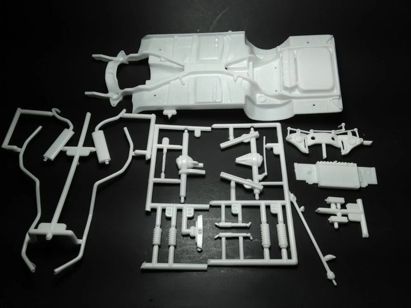 61 1961 Chevy Impala SS 409 1/25 Frame Chassis Axle Rear End Exhaust AMT Model