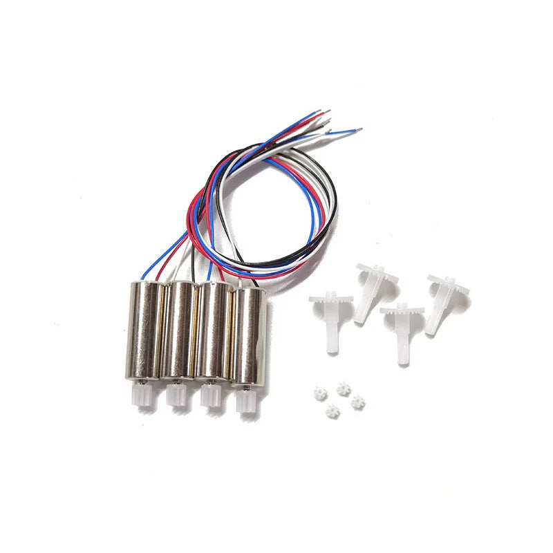RC gear motor spare parts kit with four wired motor modules and plastic mounting clips
