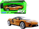 MCLAREN GT GOLD MET. WITH BLACK TOP 1/24 DIECAST MODEL CAR BY WELLY 24105