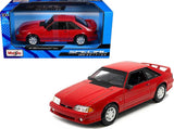 1993 Ford Mustang SVT Cobra Red Special Edition Series 1/24 Diecast Model Car by