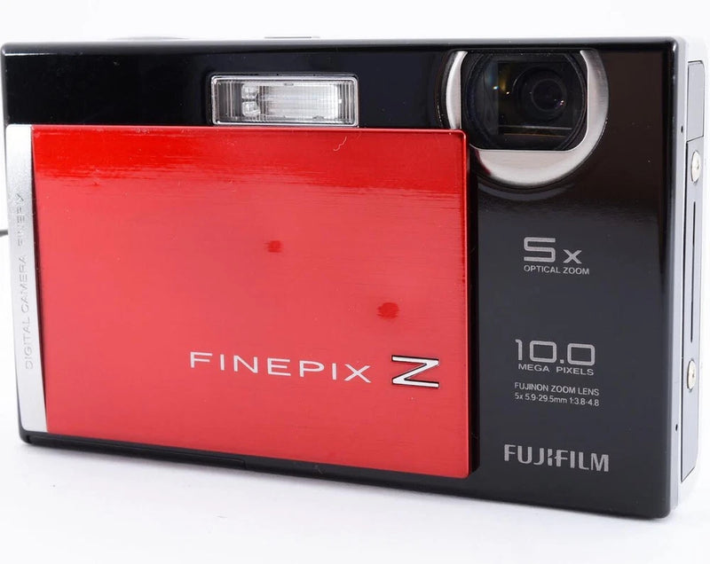 FUJIFILM FinePix Z200FD Digital Camera Red Black Tested