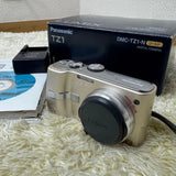 Panasonic Lumix DMC-TZ1 Compact Digital Camera Gold with Accessories From Japan