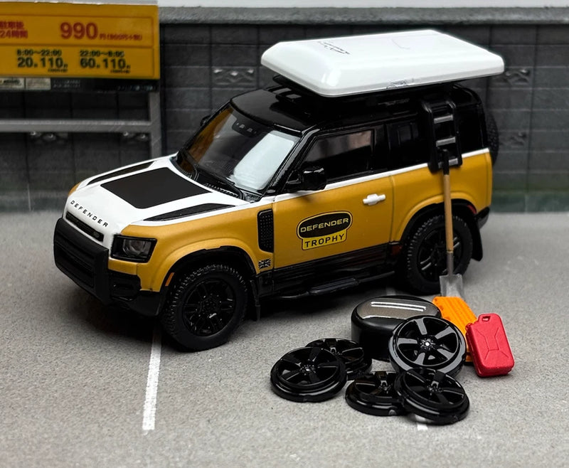 ZD ARBox 1:64 2023 Defender 90 SUV ORV Trophy Sports Model Diecast Metal Car BN
