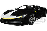 FERRARI SF90 SPIDER ASSETTO FIORANO BLACK 1/18 DIECAST MODEL BY BBURAGO 16910