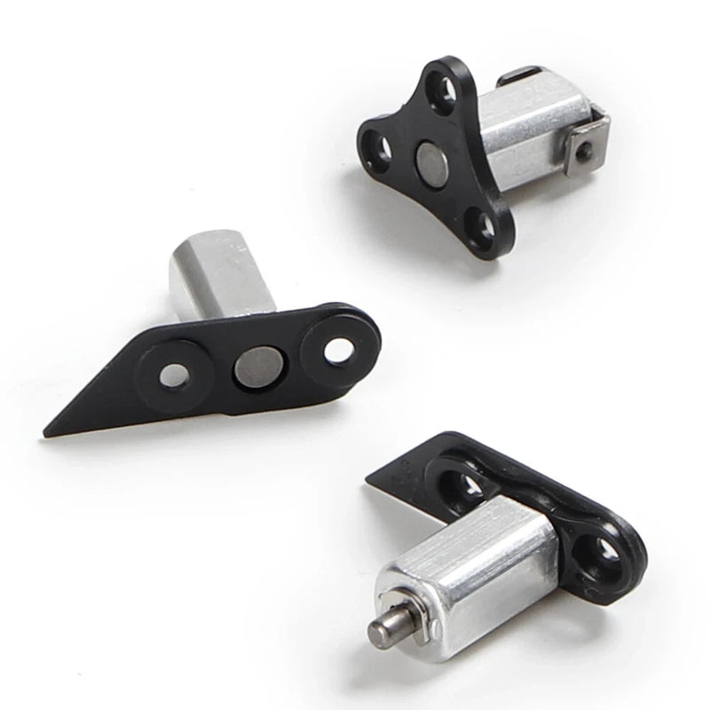 DJI Mini 3 Pro motor arm shaft replacement, black and silver bracket with mounting holes