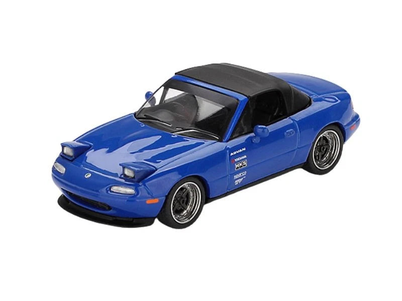Mazda Miata MX-5 (NA) Tuned Version Dark Blue Diecast 1:64 Scale Model - TSM