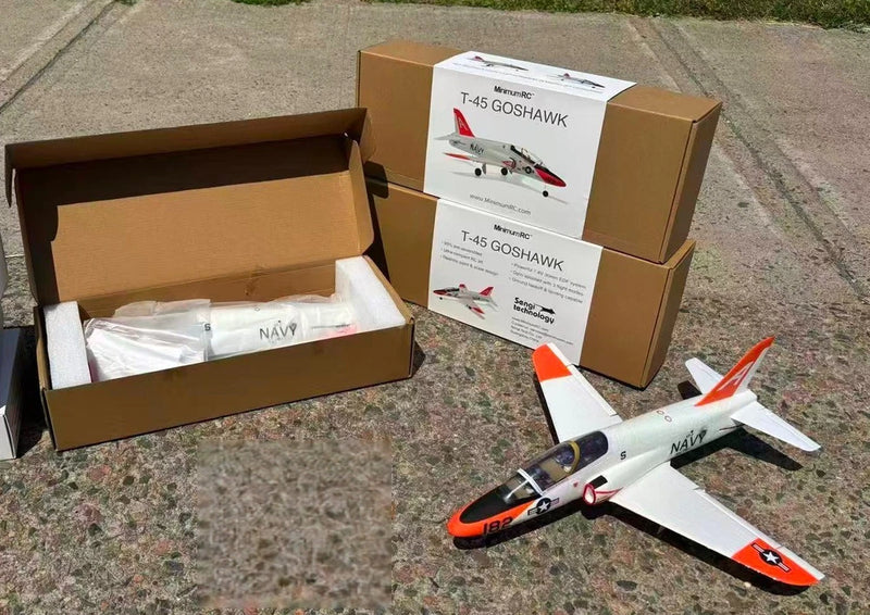 MinumumRC T45 airplane Goshawk Brushed Power BNF (DSM2),390mm Wingspan, 30mmEDF
