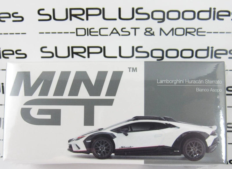 2024 Mini-GT Overseas Edition LHD LAMBORGHINI HURACAN STERRATO Bianco Asopo #763