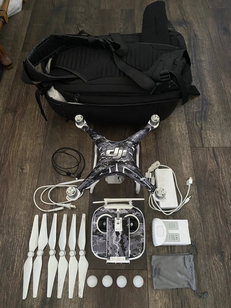 Oem DGI Phantom 4 Pro Professional Camera Drone 4k 60fps W/Accessories Good Shap