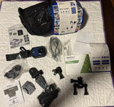 Vivitar Go Cam 12 megapixel High Def Camera/Software Helmet/Bike/car Mount NEW
