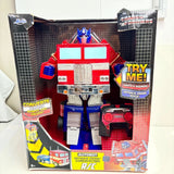 RC Transformers Optimus Prime Large Converting R/C Truck Robot Lights Sounds NIB Converter