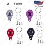 1PC 25T Aluminum Single-Hole Servo Arm with Protection Ring for RC Cars-4 Colors