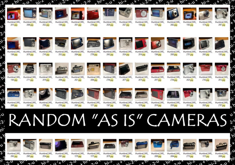 Random "AS IS" Digital Cameras With Random Issues - Sony, Nikon. Fuj (2100) hi2u