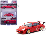 PORSCHE 911 GT3 (996) RED 1/64 DIECAST MODEL CAR BY TARMAC WORKS T64G-069-RE