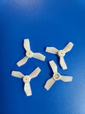 BetaFPV X Gemfan 31mm x 3 Blade Props White, 1mm Shaft, 4 Pcs Propeller