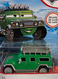 DISNEY PIXAR CARS "T.J. THE HUMMER", NEW IN PACKAGE, DELUXE MODEL, SHIP WW