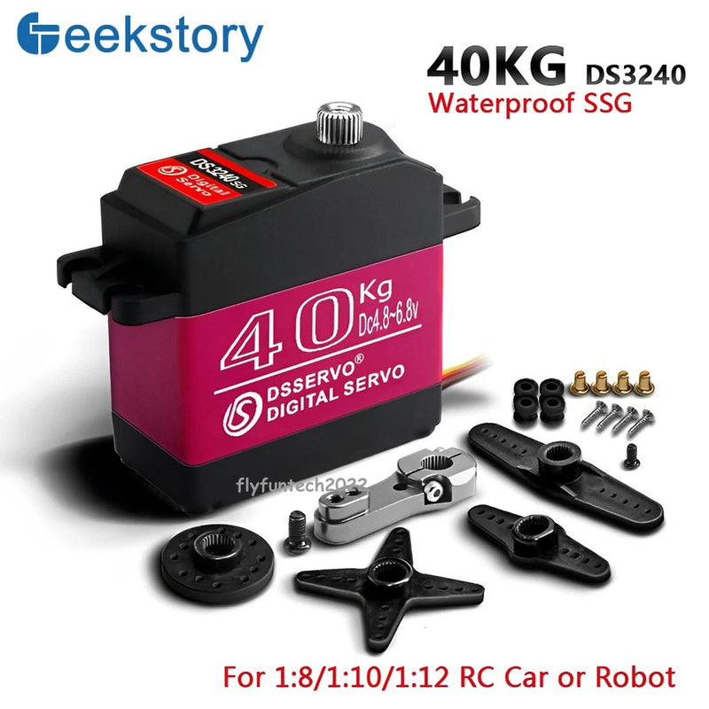 DS3240 Digital Servo 180??/270?? 40KG Metal Gear Servo for 1/8 1/10 Baja RC Car