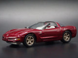 2003 03 CHEVY CHEVROLET CORVETTE C5 50TH DARK RED 1:64 SCALE DIECAST MODEL CAR