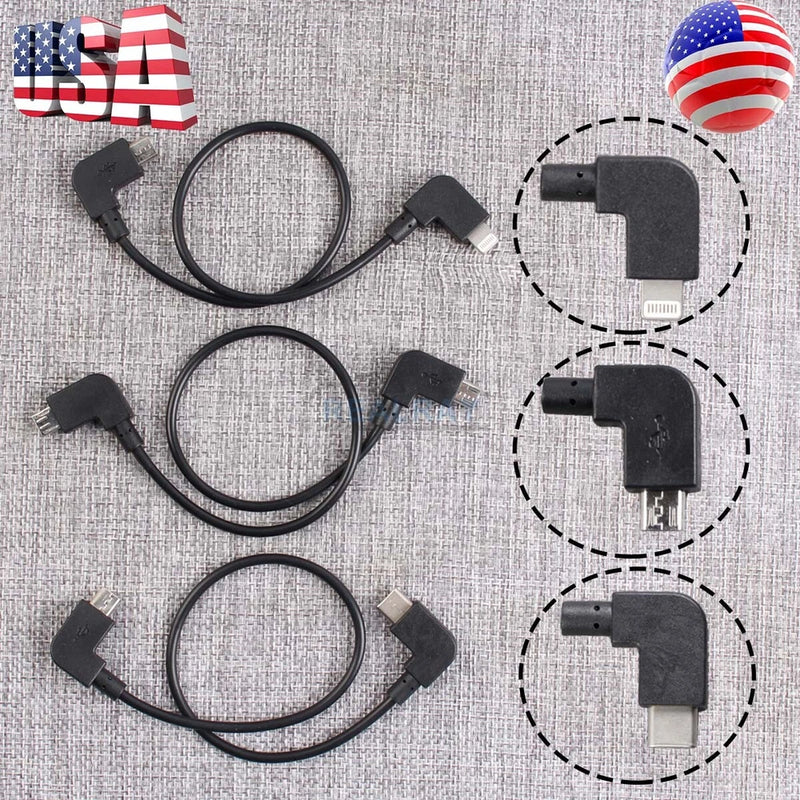 Black data transfer cable set with multiple adapter plugs and ports