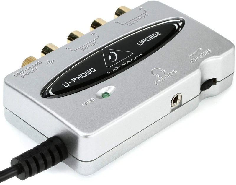 U-PHONE UFO202 Audiophile USB/Audio Interface with Built-in Phono Preamp for