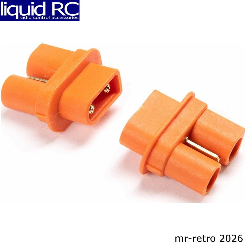 Spektrum XCA532 orange battery adapter, 2-pin connector pair