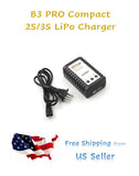 B3 Pro compact LiPo battery charger 2S/3S with power cable and EU plug