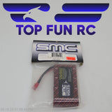 Hard case LiPo battery pack, single cell, with red/black lead in clear bag