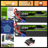 High-Performance 3S LiPo Battery 11.1V 5200mAh 120C EC5 Plug for RC Cars, Trucks Battery