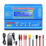 80W B6 Battery Balance Charger for RC LiPo/NiMH/NiCd Batteries 1-15S with AC Pow Battery
