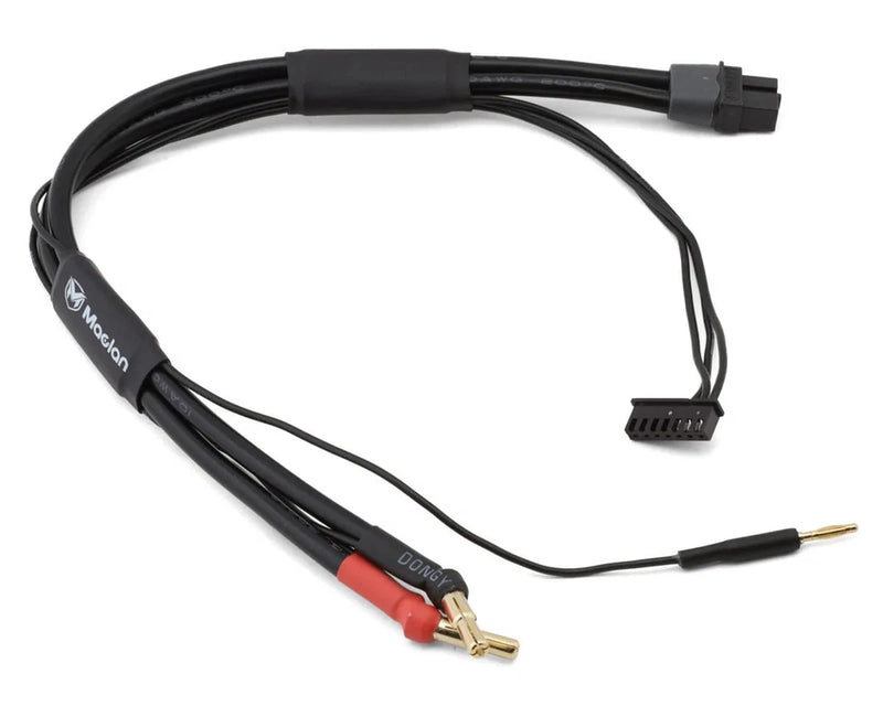 Maclan 2S 4/5mm Bullet Charge Cable w/XT60H Connector (30cm) (10awg) [MCL4398] Battery